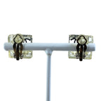 Chanel CC Logo Square Earring — view 3