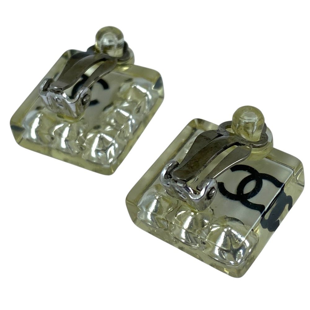 Chanel CC Logo Square Earring — view 8