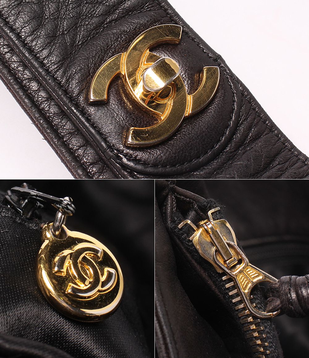 Chanel Tote Shoulder Bag Gold Quilted — view 6