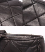Chanel Tote Shoulder Bag Gold Quilted — view 8