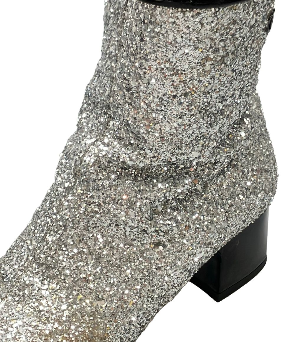 Chanel Short Boots Side Zip — view 6
