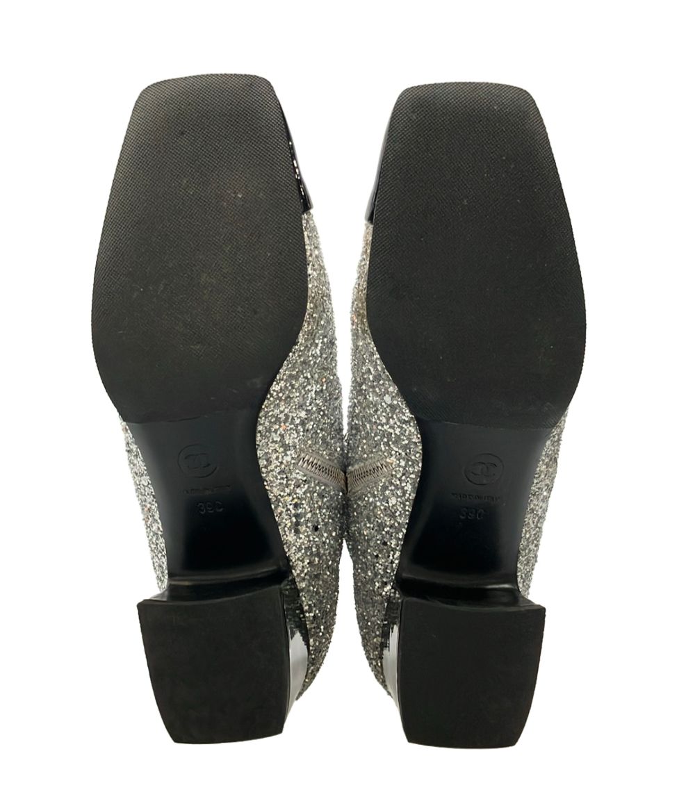 Chanel Short Boots Side Zip — view 5