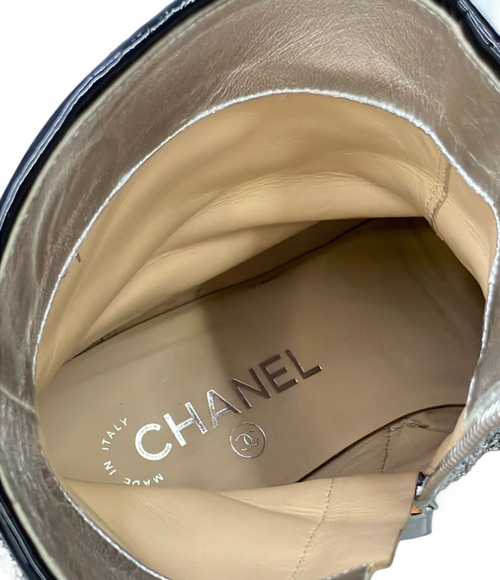 Chanel Short Boots Side Zip — view 8