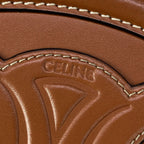 Celine Shoulder Bag Crossbody Oval Pass Cuill Triomphe Brown — view 8