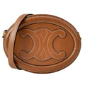 Celine Shoulder Bag Crossbody Oval Pass Cuill Triomphe Brown