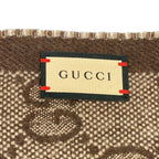 Gucci Scarf Navy GG Pattern Wool — view 2