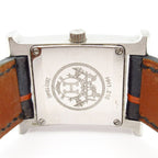 Hermes Watch Leather L Black Orange — view 3