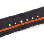 Hermes Watch Leather L Black Orange — view 7