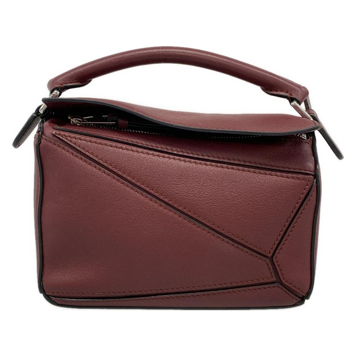 Loewe Handbag Puzzle Bag Mini Bordeaux