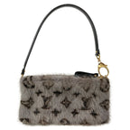 Louis Vuitton Handbag Monogram Vison Pochette Mila MM Grime Mink — view 3