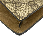 Gucci Shoulder Bag Dionysus GG Plus Supreme Beige Dark Brown Chain — view 6