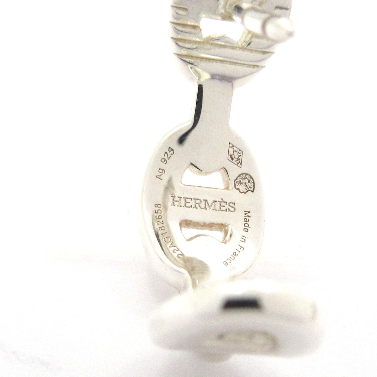 Hermes Earrings Chaine D'ancre Silver — view 5
