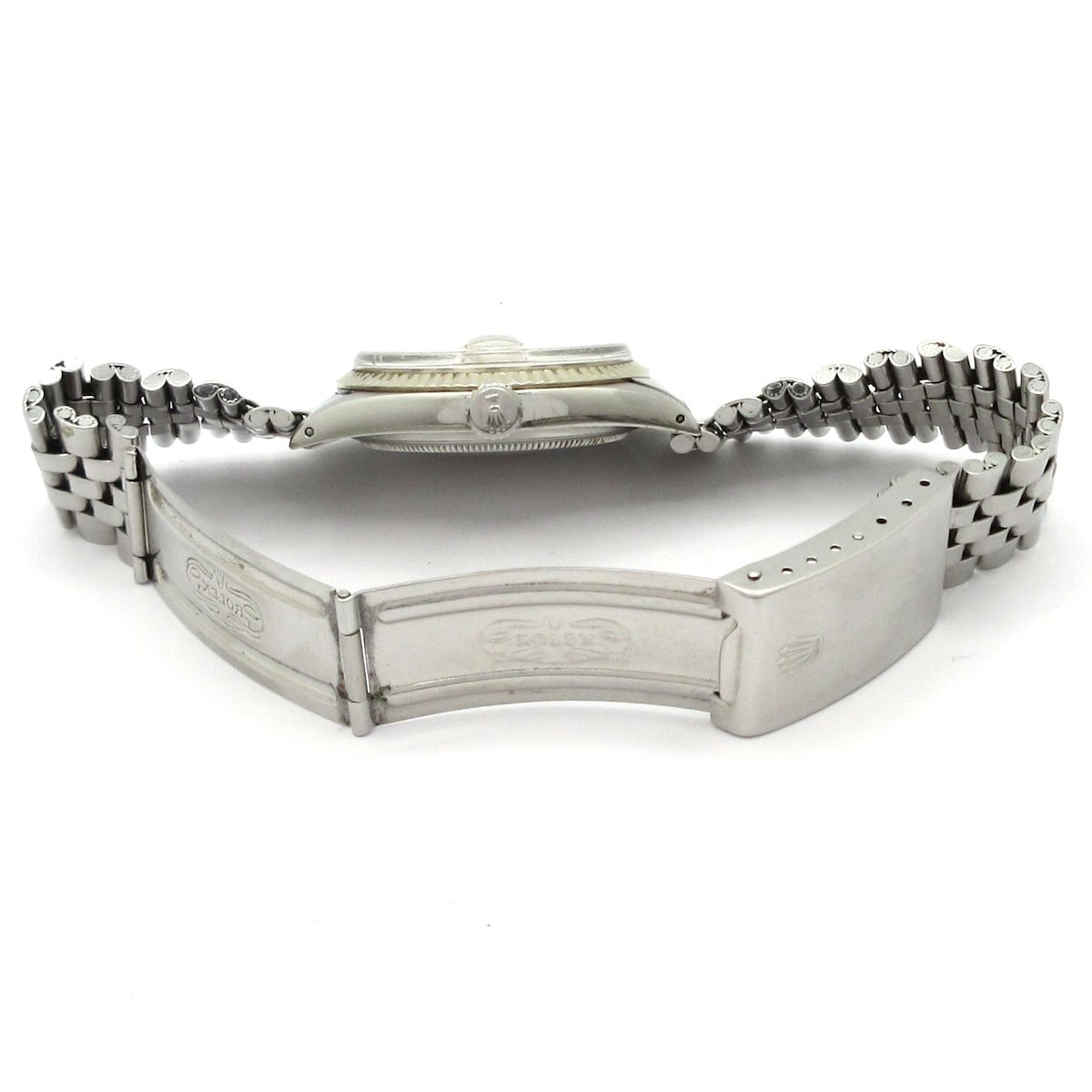 Rolex Watch Datejust SS 18k White Gold Winding Bracelet 22 Links Plastic — view 7