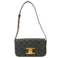 Celine Shoulder Bag Claude Triomphe Canvas