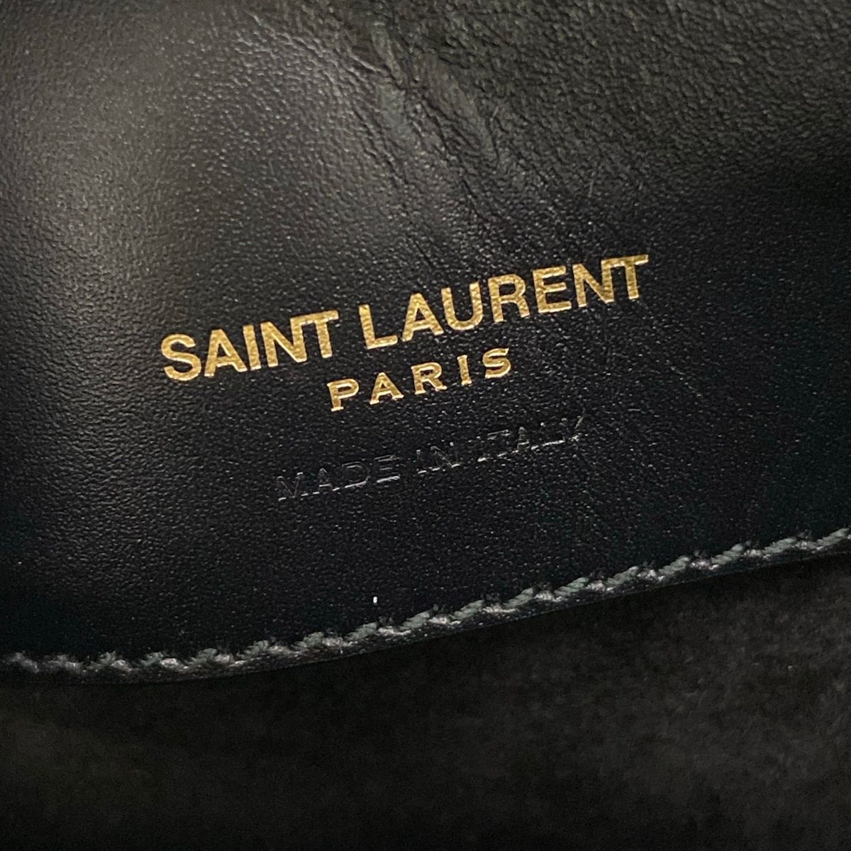 Saint Laurent Paris Handbag le 37 Mini Black Leather — view 8