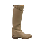 Hermes Long Boots 35.5 Jumping Beige Kelly Buckle Silver Leather — view 2