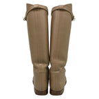 Hermes Long Boots 35.5 Jumping Beige Kelly Buckle Silver Leather — view 6