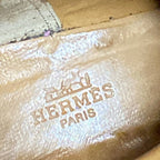 Hermes Long Boots 35.5 Jumping Beige Kelly Buckle Silver Leather — view 9