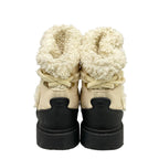Chanel Short Boots 36 Light Beige Black Leather — view 6