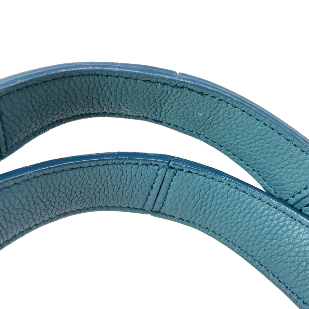 Celine Shoulder Bag Trifold Small Blue Green Leather — view 9