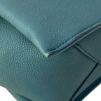Celine Shoulder Bag Trifold Small Blue Green Leather — view 6