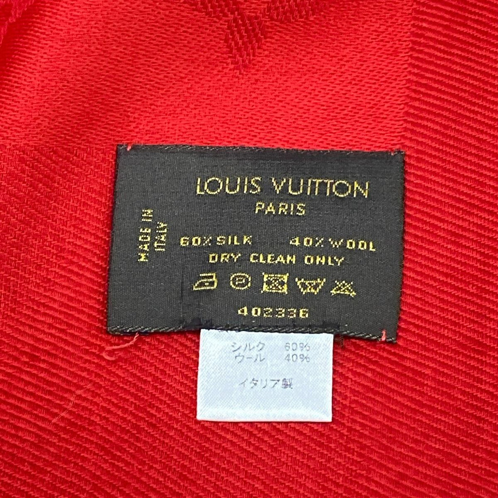 Louis Vuitton Shawl Monogram Pomme D'amour Wool Silk Scarf — view 2