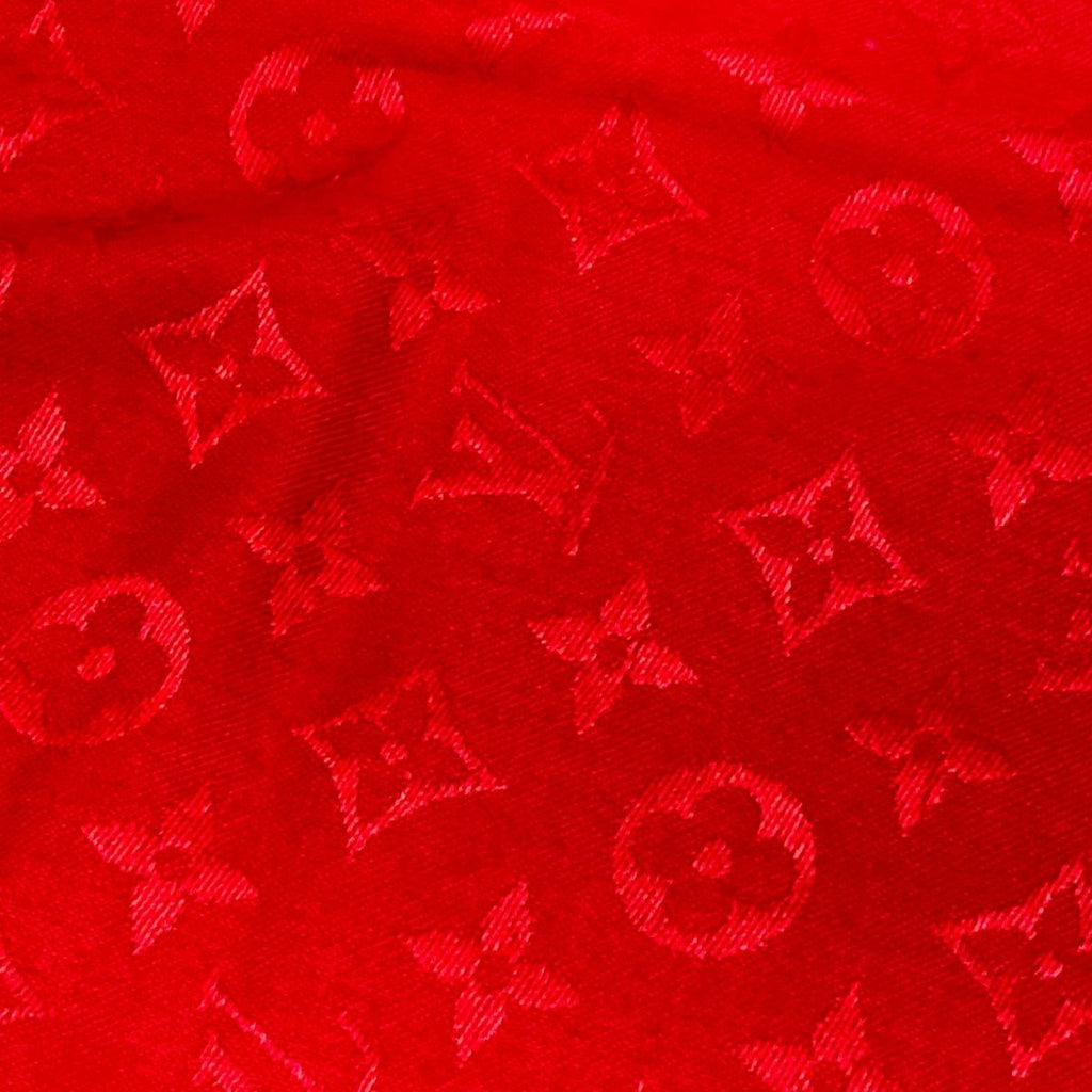 Louis Vuitton Shawl Monogram Pomme D'amour Wool Silk Scarf — view 5