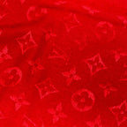 Louis Vuitton Shawl Monogram Pomme D'amour Wool Silk Scarf — view 5