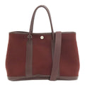 Hermes Garden Party TPM Silver Handbag Toile Officier