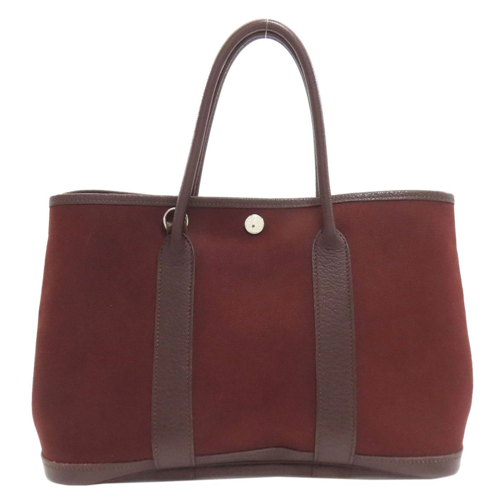Hermes Garden Party TPM Silver Handbag Toile Officier — view 2
