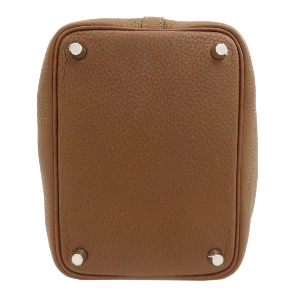 Hermes Picotin Lock PM Eclat Silver Handbag Taurillon — view 4