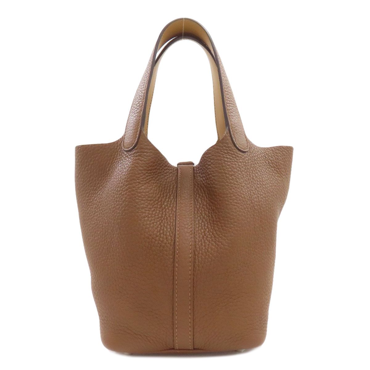 Hermes Picotin Lock PM Eclat Silver Handbag Taurillon — view 2
