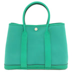 Hermes Garden Party TPM Silver Handbag Toile Officier — view 2