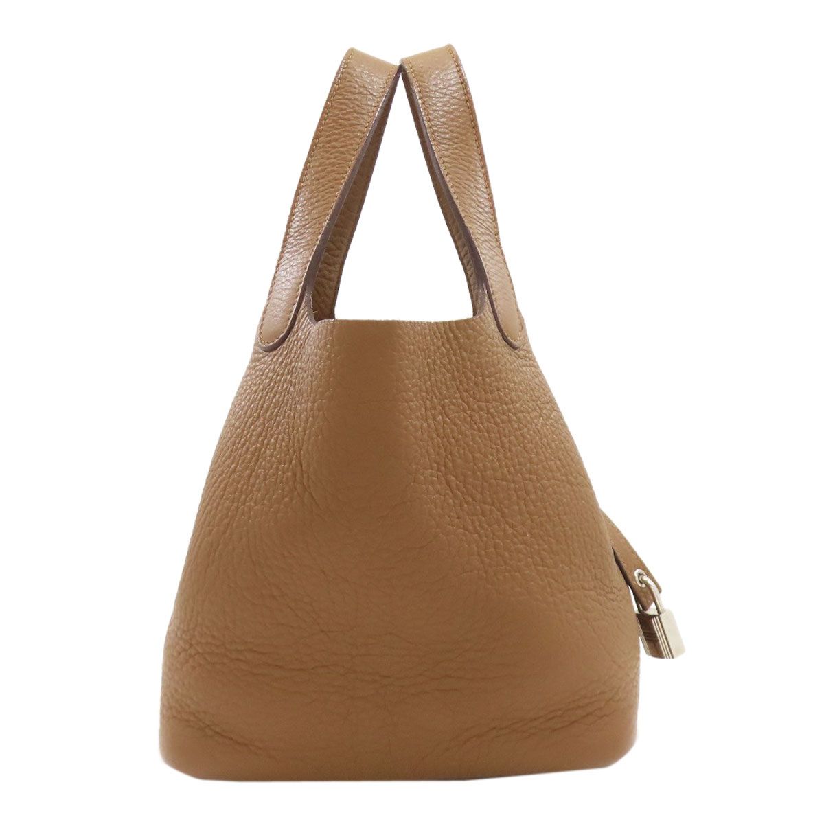 Hermes Picotin Lock PM Silver Handbag Taurillon — view 3