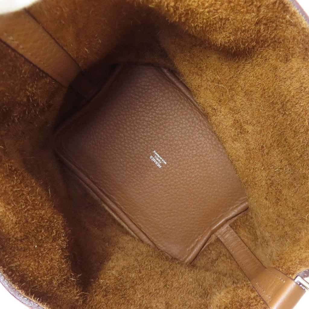 Hermes Picotin Lock PM Silver Handbag Taurillon — view 5