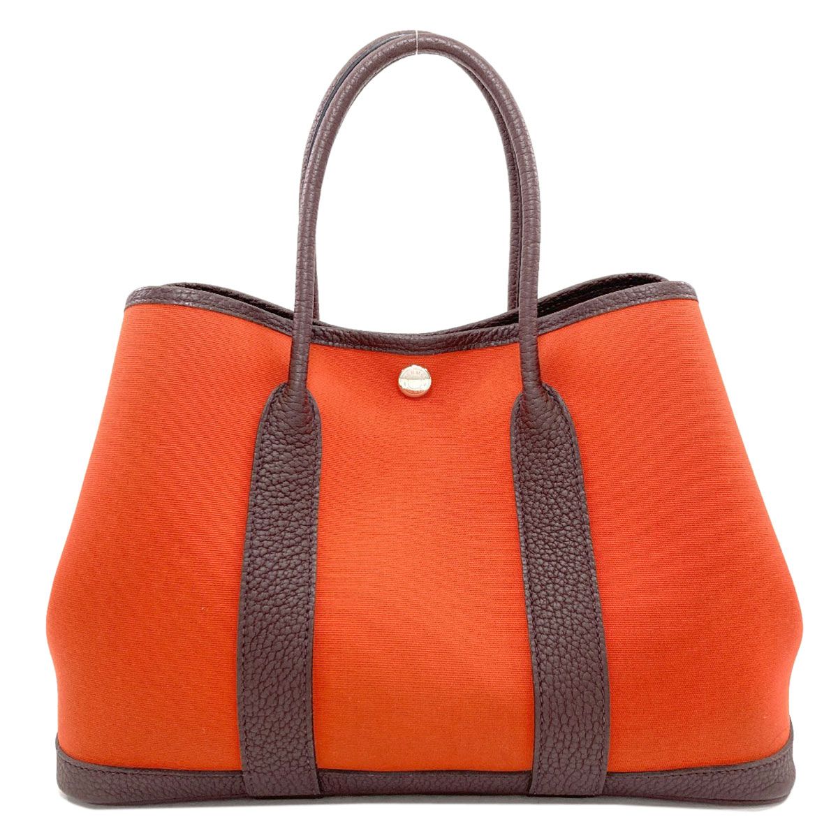 Hermes Garden Party TPM Silver Handbag Toile Officier — view 2