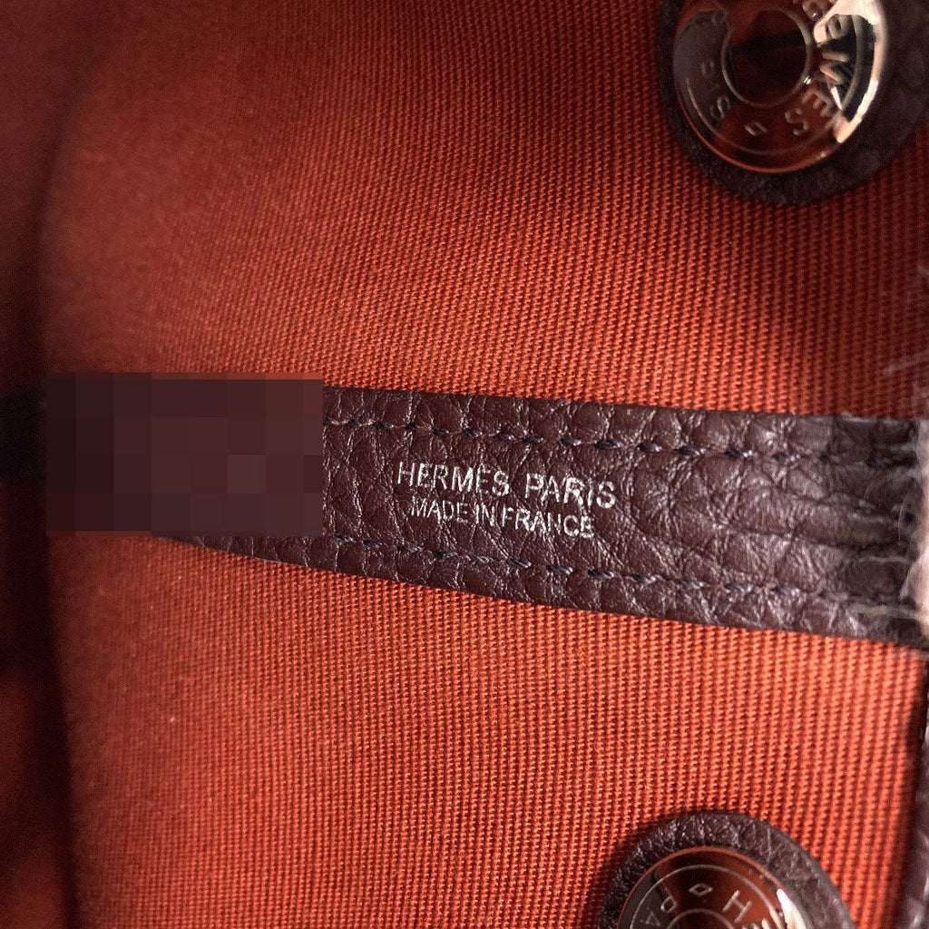 Hermes Garden Party TPM Silver Handbag Toile Officier — view 6