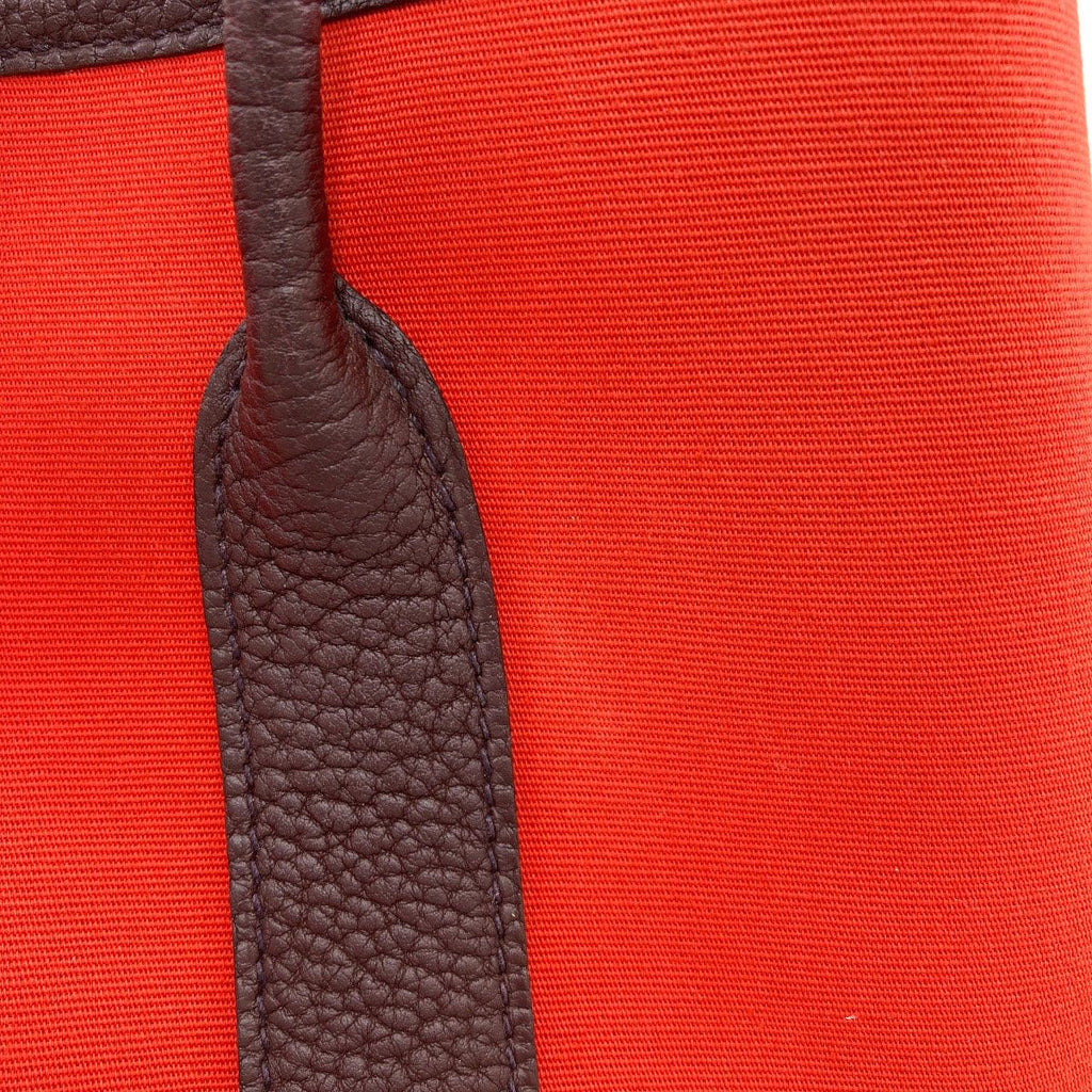 Hermes Garden Party TPM Silver Handbag Toile Officier — view 9