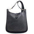 Hermes Evelyne 1 PM Silver Shoulder Bag Taurillon