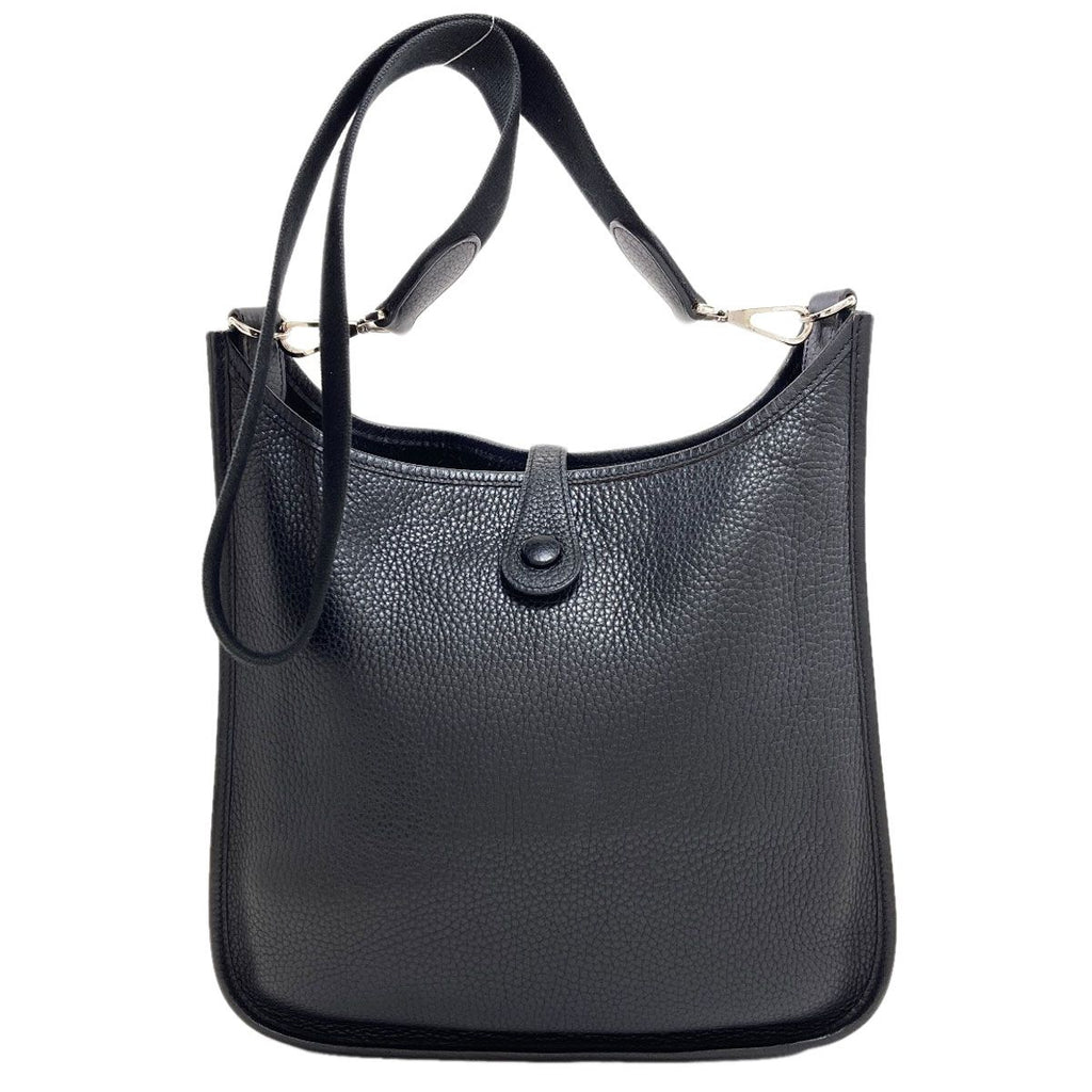 Hermes Evelyne 1 PM Silver Shoulder Bag Taurillon — view 2
