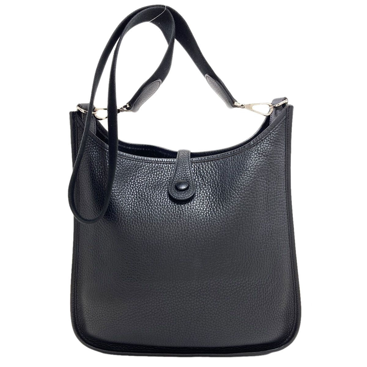 Hermes Evelyne 1 PM Silver Shoulder Bag Taurillon — view 2