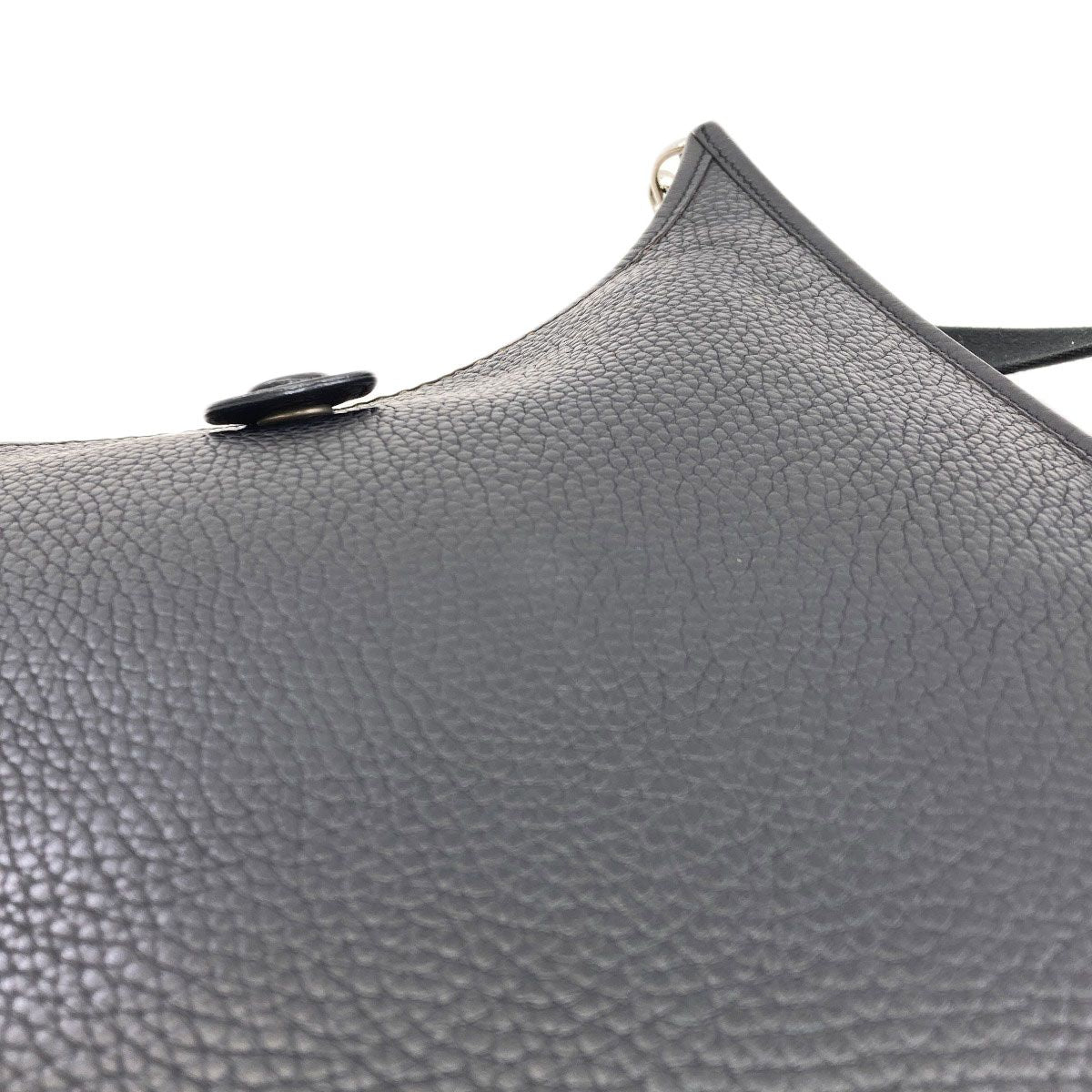 Hermes Evelyne 1 PM Silver Shoulder Bag Taurillon — view 8