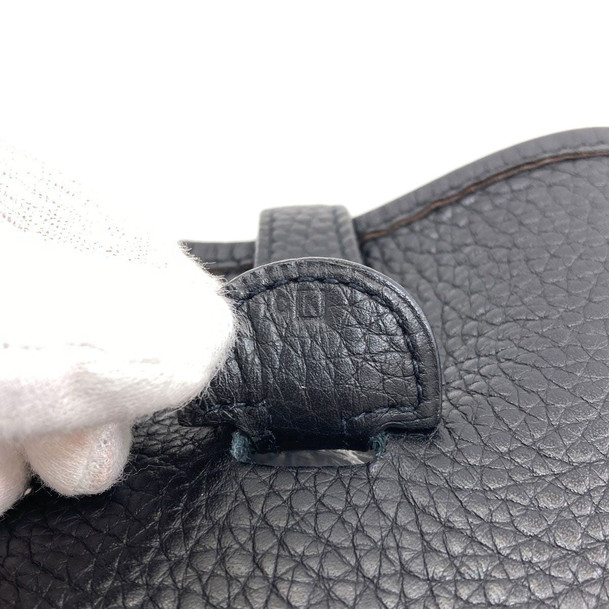 Hermes Evelyne 1 PM Silver Shoulder Bag Taurillon — view 7