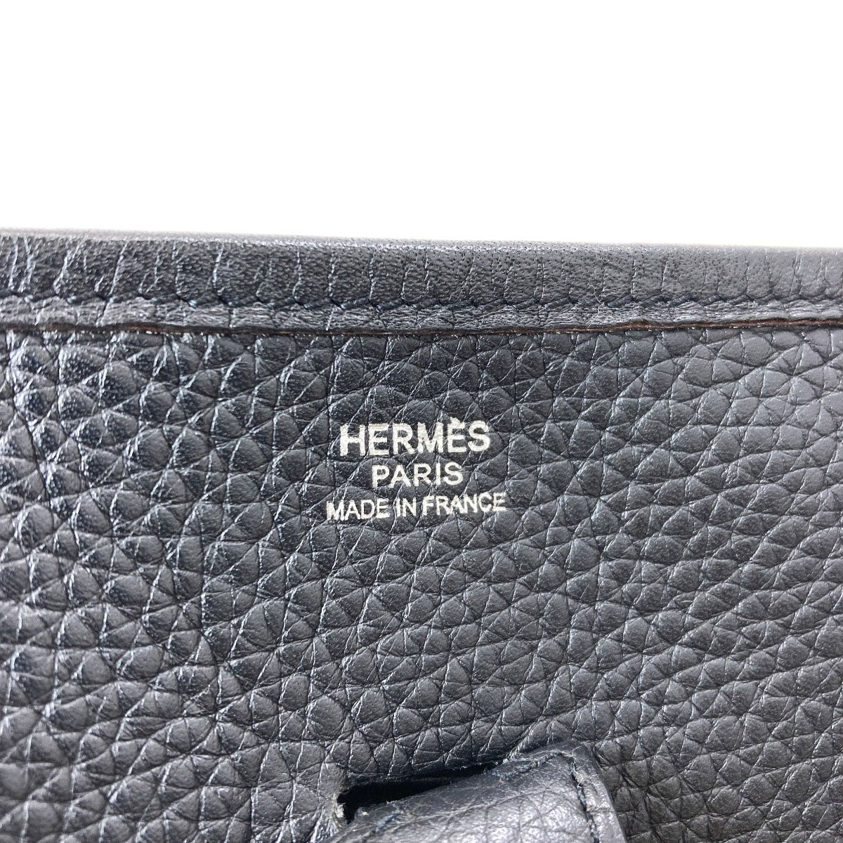 Hermes Evelyne 1 PM Silver Shoulder Bag Taurillon — view 6