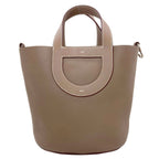 Hermes in the Loop 23 Etoupe Silver Handbag Taurillon