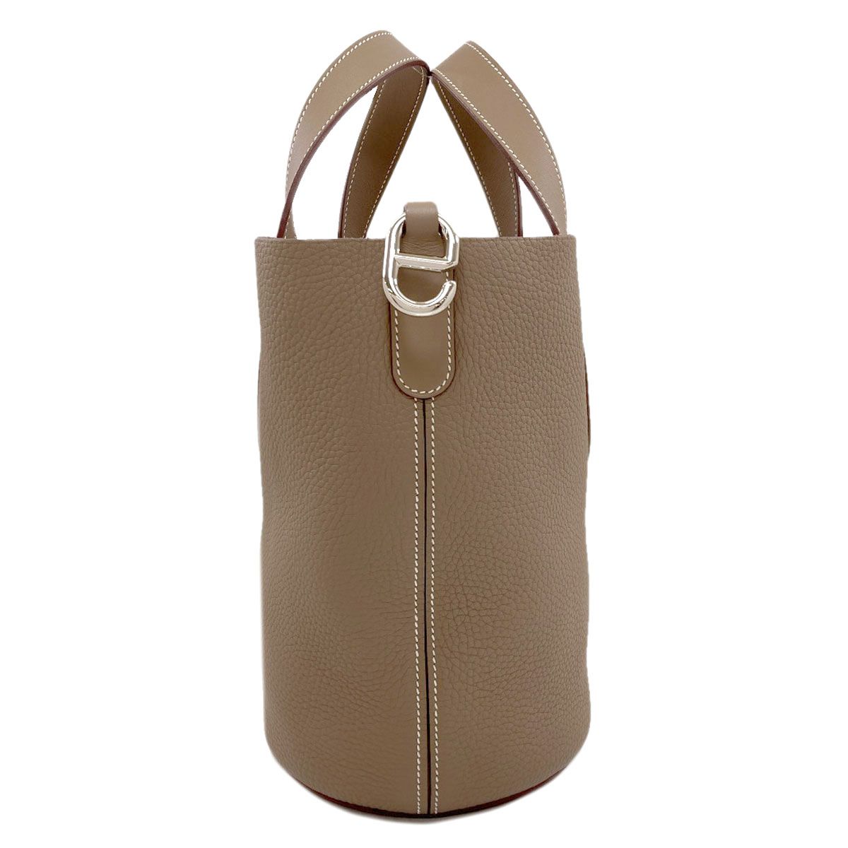 Hermes in the Loop 23 Etoupe Silver Handbag Taurillon — view 3