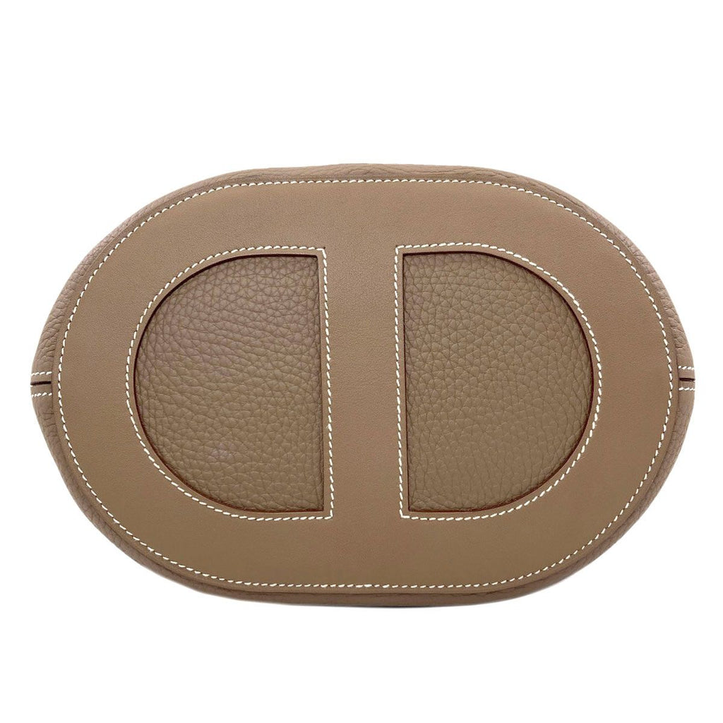 Hermes in the Loop 23 Etoupe Silver Handbag Taurillon — view 4