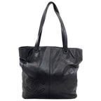 Chanel CC Logo Tote Lambskin