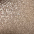 Hermes Picotin Lock MM Etoupe Silver Handbag Taurillon — view 6