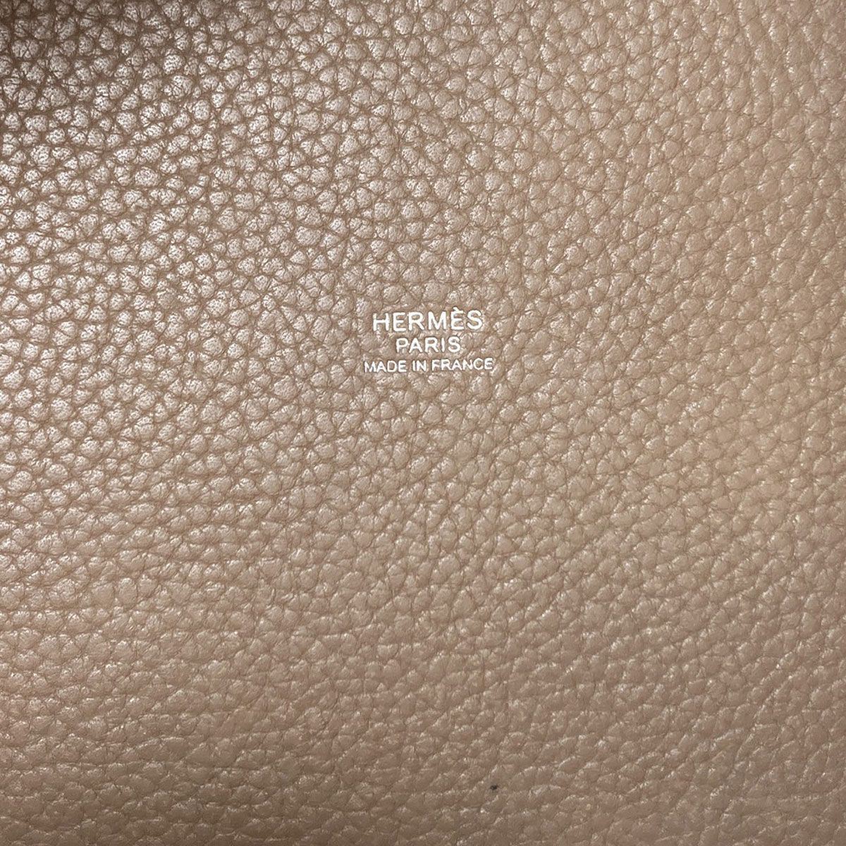 Hermes Picotin Lock MM Etoupe Silver Handbag Taurillon — view 6